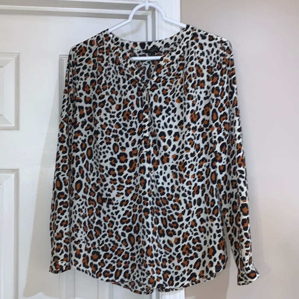 Talbots petites leopard print tunic